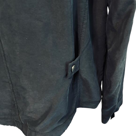 Calvin Klein Jeans Size XL Black Blazer Bolero Jacket Short Pockets Open Front - Picture 4 of 11